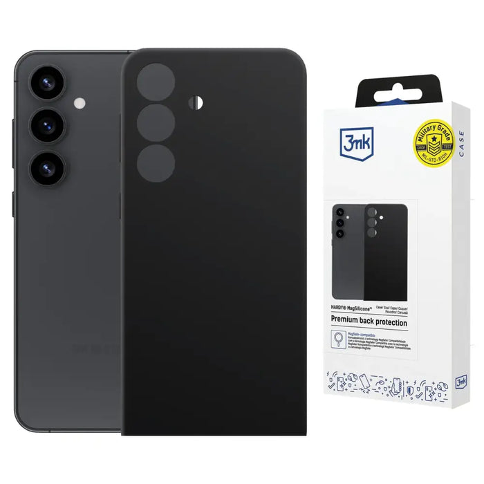 3mk Hardy MagSilicone Case for Samsung Galaxy S24 - Black - Cell phone cases and covers<<<HurtelXML