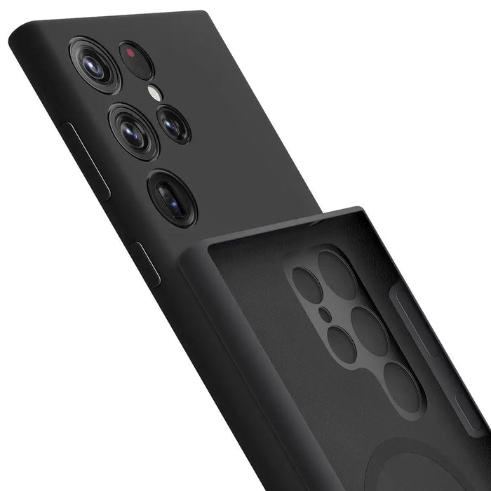 3mk Hardy MagSilicone Case for Samsung Galaxy S24 Ultra - Black - *Kategoria tymczasowa<<<HurtelXML