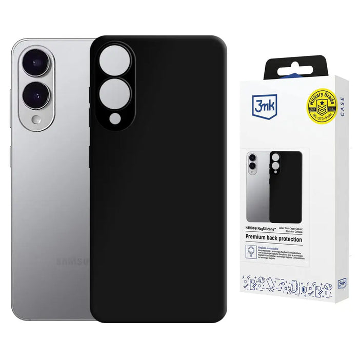 3mk Hardy MagSilicone Case for Samsung Galaxy S25 Edge - Black - *Kategoria tymczasowa<<<HurtelXML