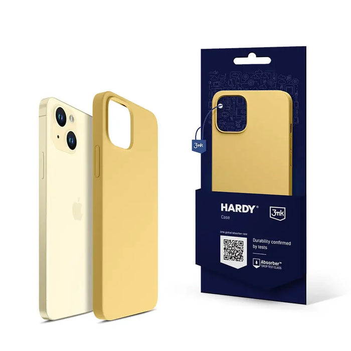 3mk Hardy Silicone MagCase case for iPhone 15 - yellow - *Kategoria tymczasowa<<<HurtelXML
