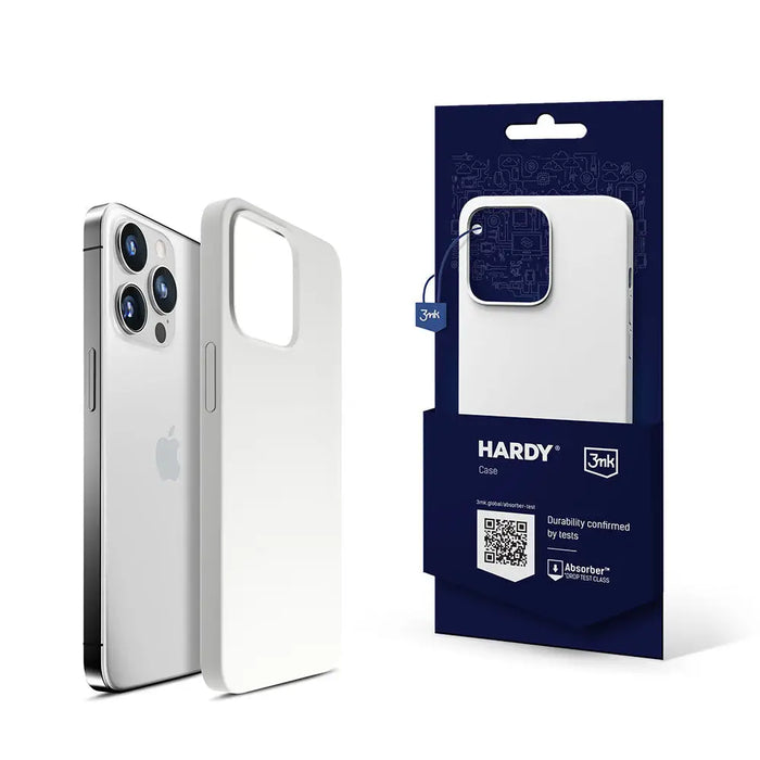 3mk Hardy Silicone MagCase for iPhone 14 Pro Max - White - *Kategoria tymczasowa<<<HurtelXML