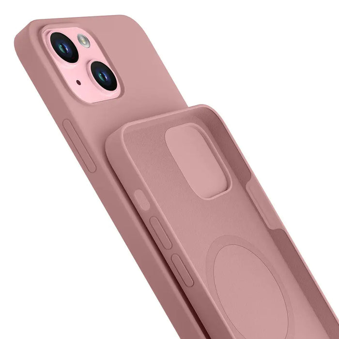 3mk Hardy Silicone MagCase for iPhone 15 Plus - Pink - *Kategoria tymczasowa<<<HurtelXML