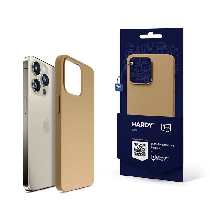 3mk Hardy Silicone MagCase for iPhone 15 Pro Max - Gold - Cell phone cases and covers<<<HurtelXML