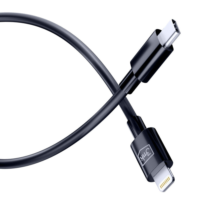 3mk Hyper Cable USB-C / Lightning 20W 1.2m - black - *Kategoria tymczasowa<<<HurtelXML