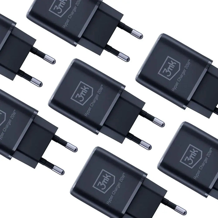 3mk Hyper Charger 20W USB-C USB-A wall charger - black - Cell phone USB charger<<<HurtelXML