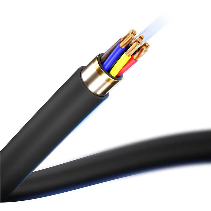 3mk Hyper Silicone Cable USB-C / USB-C 100W 2m - Black - Cell phone cables<<<HurtelXML