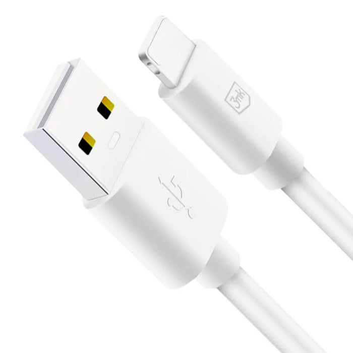 3mk Hyper USB-A Lightning cable 1.2m 5V/2.1A 12W - white - Cables and tapes<<<HurtelXML