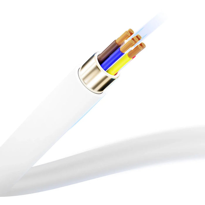 3MK HyperSilicone Cable USB-C / USB-C white cable 1m 60W 3A - Cell phone tempered glass<<<HurtelXML