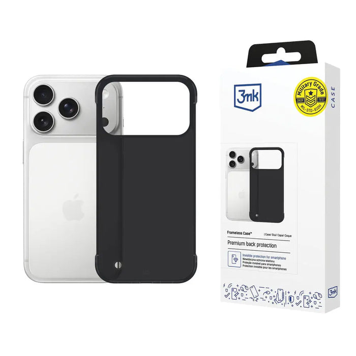 3mk Just20g Matt Case for Apple iPhone 17 Pro Max - Matte Black - *Kategoria tymczasowa<<<HurtelXML
