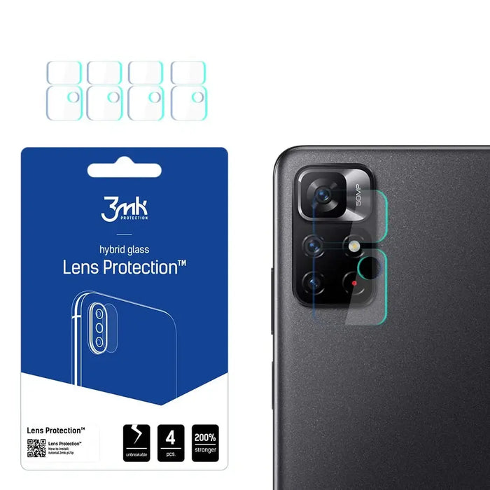 3mk Lens Protection™ hybrid camera glass for Xiaomi Redmi Note 11S 5G / 11T 5G - Cell phone tempered glass<<<HurtelXML
