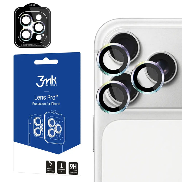 3mk Lens Protection Pro Camera Lens Glass for Apple iPhone 17 Pro /17 Pro Max - Multicolor - *Kategoria