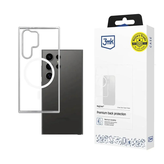 3mk MagCase case with magnetic module for Samsung Galaxy S22 Ultra 5G - transparent - Cell phone cases