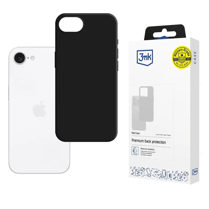 3mk Matt Case for Apple iPhone 16e / SE 4 - Black - *Kategoria tymczasowa<<<HurtelXML