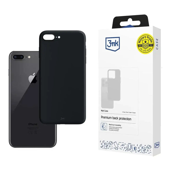 3mk Matt Case for iPhone 8 Plus - black - Cell phone cases and covers<<<HurtelXML