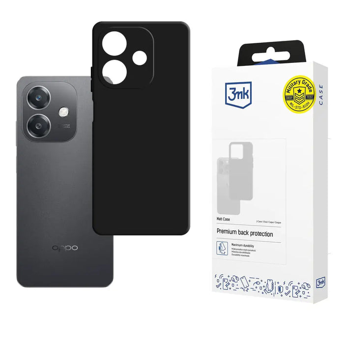 3mk Matt Case for Oppo A40 / A40M / A3 4G - Matte Black - *Kategoria tymczasowa<<<HurtelXML