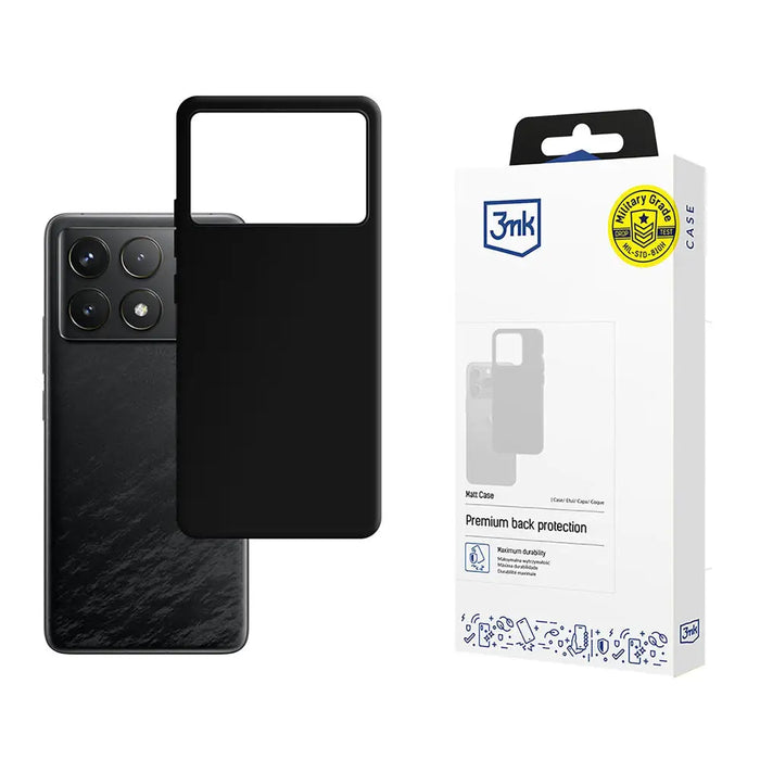3mk Matt Case for Xiaomi Poco F6 Pro - black - *Kategoria tymczasowa<<<HurtelXML