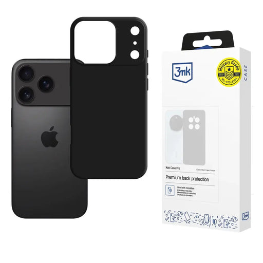 3mk Matt Case Pro for Apple iPhone 17 Pro - Matte Black - Cell phone cases and covers<<<HurtelXML