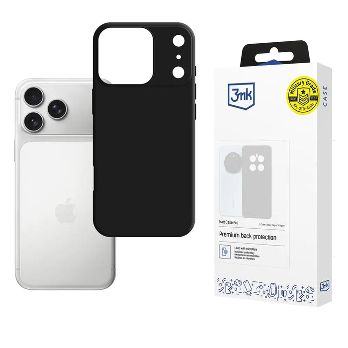 3mk Matt Case Pro for Apple iPhone 17 Pro Max - Matte Black - *Kategoria tymczasowa<<<HurtelXML