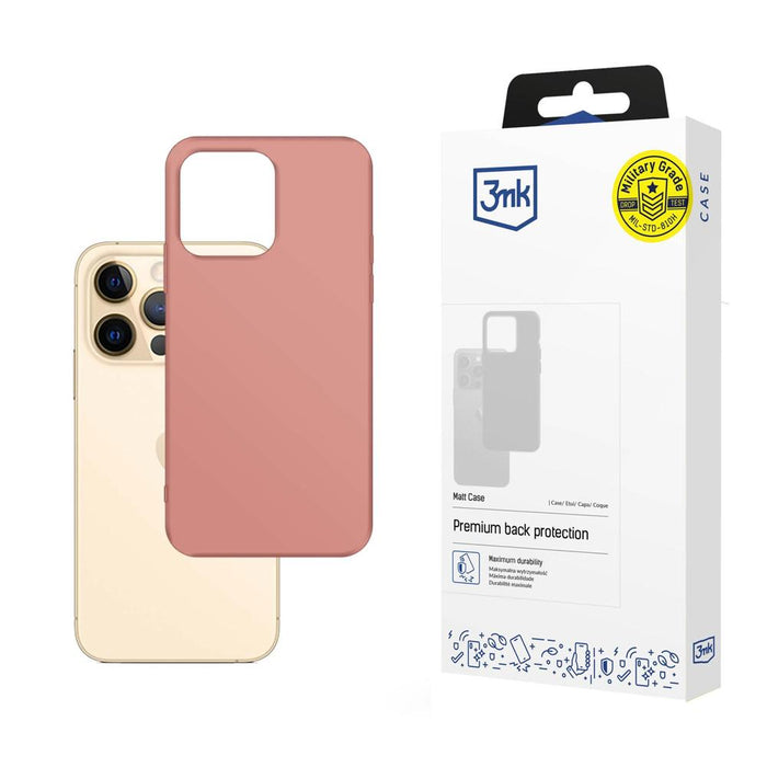 Case for iPhone 13 Pro Max from the 3mk Matt Case series - pink