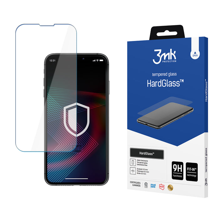 Tempered glass for iPhone 14 Pro 9H from the 3mk HardGlass series