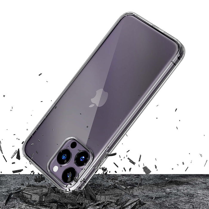 iPhone 14 Pro silicone case from the 3mk Clear Case series - transparent