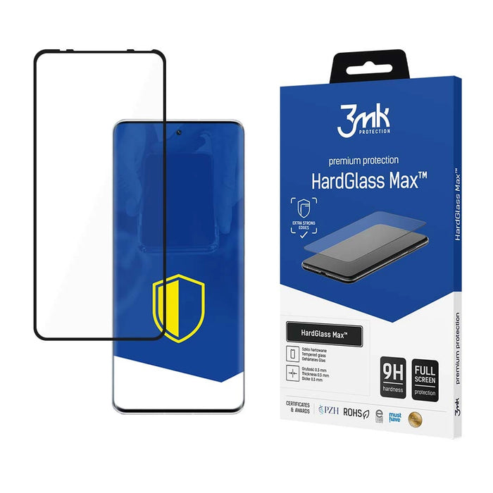 Tempered glass 3mk HardGlass Max™ for Xiaomi 12 Lite