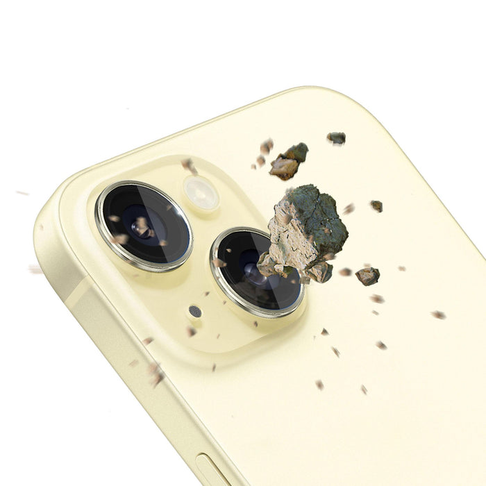 Apple iPhone 15 - 3mk Lens Protection Pro Yellow