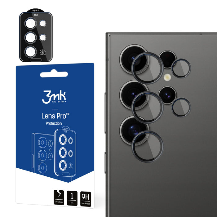 3mk Lens Protection Pro Camera Cover for Samsung Galaxy S24 Ultra - Black
