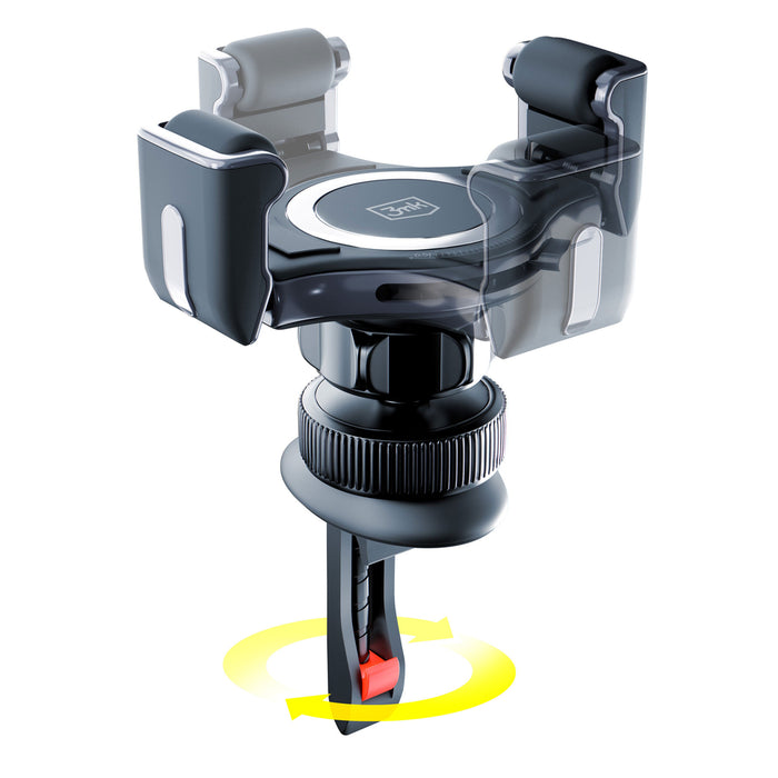 3mk Memo Hug car phone holder for air vent - black