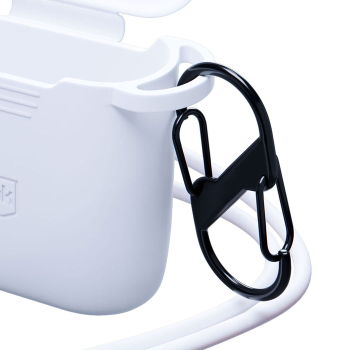 3mk Silicon AirPods Case for AirPods 2 - white