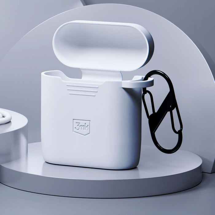 3mk Silicon AirPods Case for AirPods 2 - white