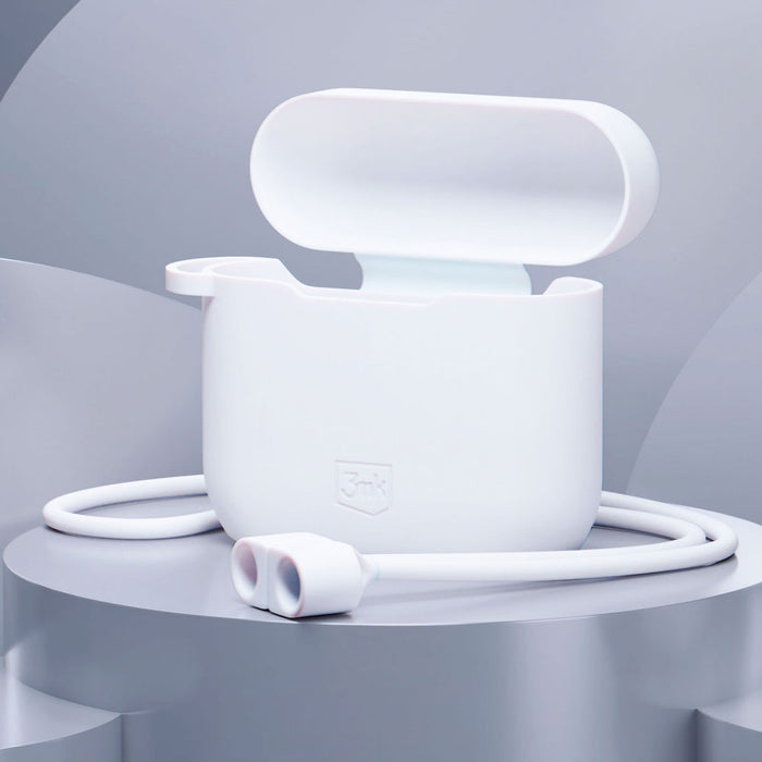 3mk Silicon AirPods Case for AirPods 3 - white