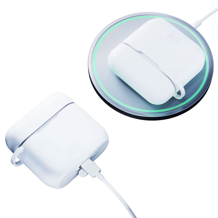 3mk Silicon AirPods Case for AirPods 3 - white