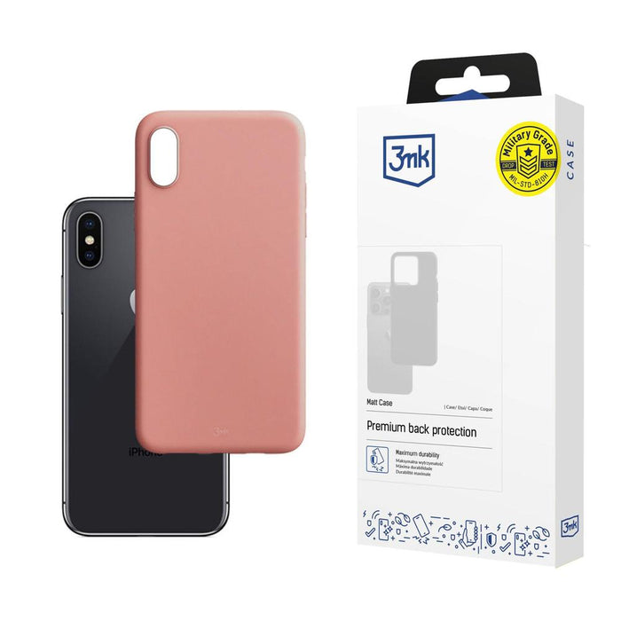 3mk Matt Case for iPhone X / XS - pink