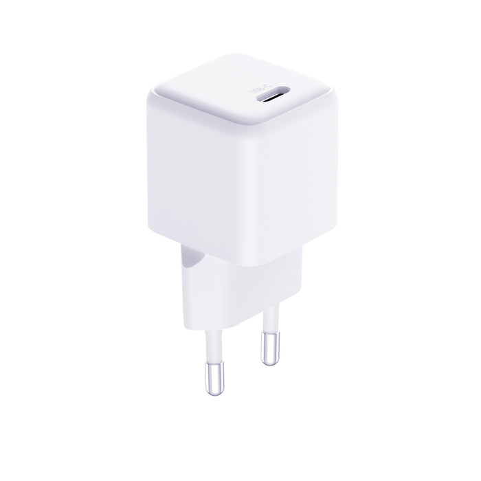 3mk Hyper Charger PD GaN 25W Wall Charger with USB-C Cable - White