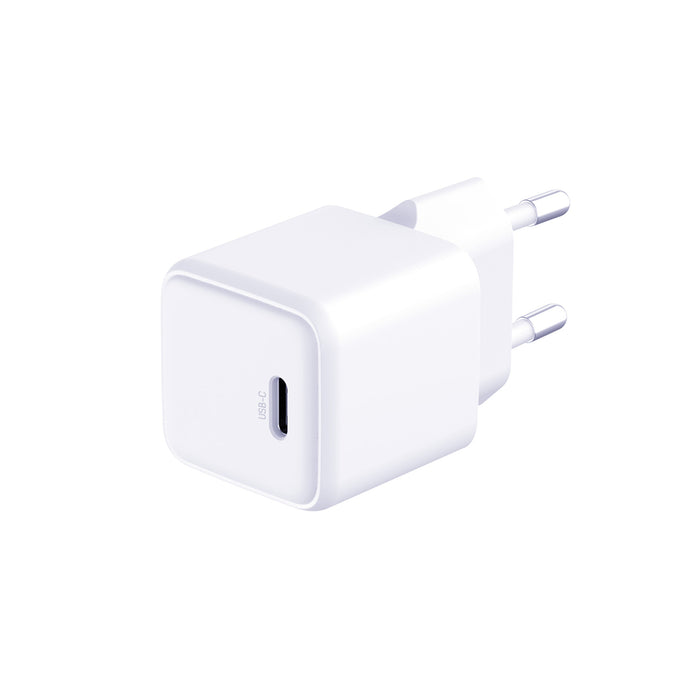 3mk Hyper Charger PD GaN 25W Wall Charger with USB-C Cable - White