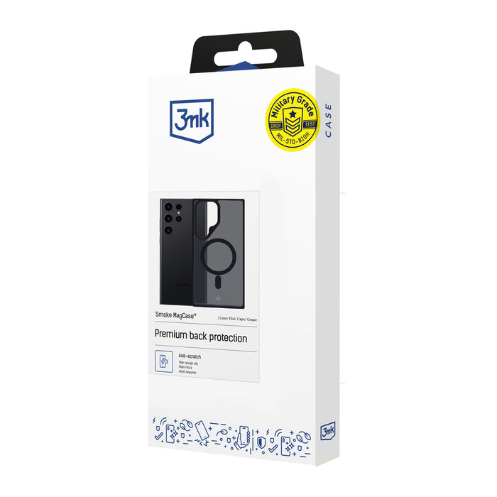 3mk Smoke MagCase with MagSafe for Samsung Galaxy S24 Ultra - semi-transparent