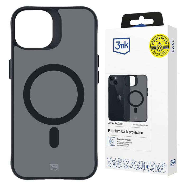 3mk Smoke MagCase with MagSafe for iPhone 14 Plus - Semi-Transparent