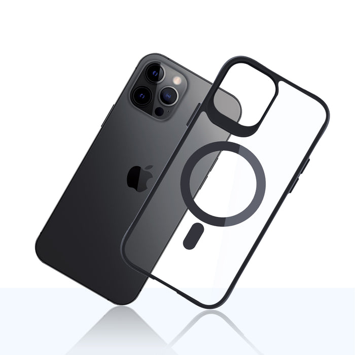 3mk Satin Armor MagCase with MagSafe for iPhone 12 Pro Max - Clear with Black Frame