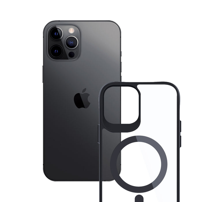 3mk Satin Armor MagCase with MagSafe for iPhone 12 Pro Max - Clear with Black Frame