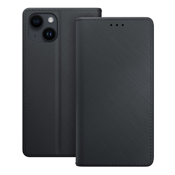 3mk Wallet Case with Flip for iPhone 13 / 14 - Black