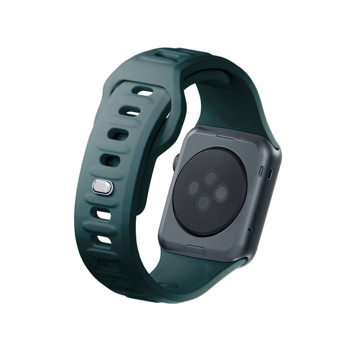 3mk Silicone Watch Strap for Apple Watch 38 / 40 / 41 mm - green
