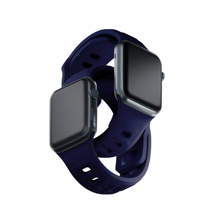 3mk Silicone Watch Strap for Apple Watch 38 / 40 / 41 mm - blue