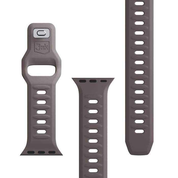 3mk Silicone Watch Strap for Apple Watch 38/40/41 mm - Dark Gray