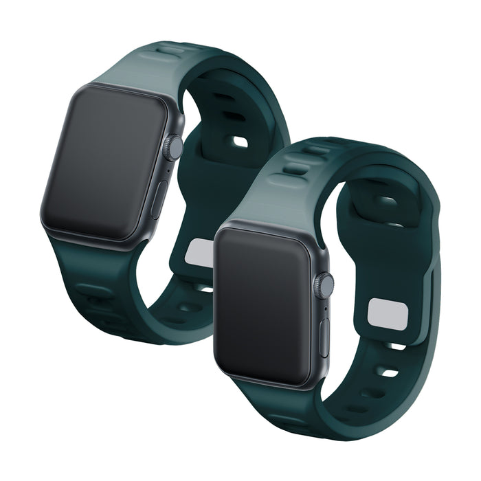 3mk Silicone Watch Strap for Apple Watch 42 / 44 / 45 / 49 mm - green