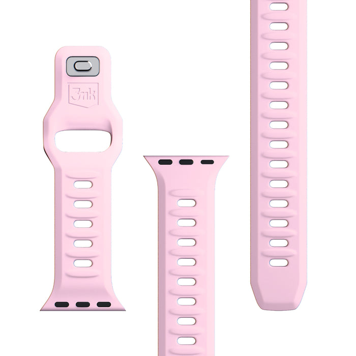3mk Silicone Watch Strap for Apple Watch 42 / 44 / 45 / 49 mm - pink