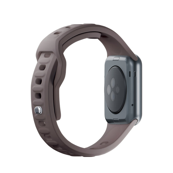 3mk Silicone Watch Strap for Apple Watch 42 / 44 / 45 / 49 mm - brown