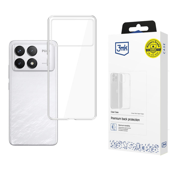 3mk Clear Case for Xiaomi Poco F6 Pro - transparent