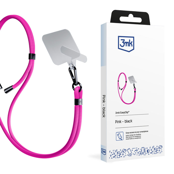 Smartphone Lanyard 3mk EasyClip - Pink