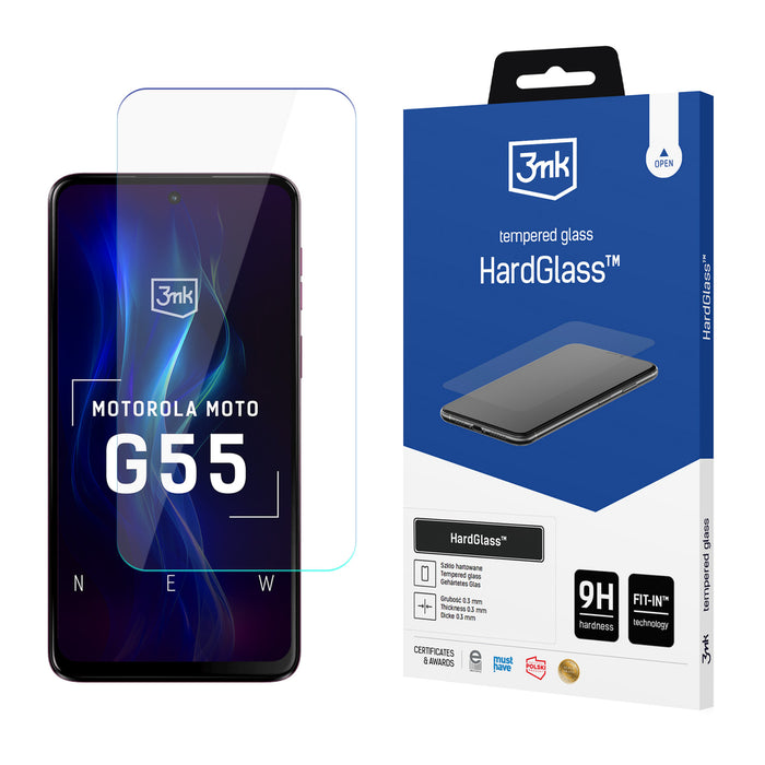 3mk HardGlass™ tempered glass for Motorola Moto G55 5G